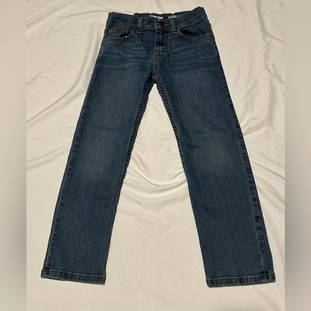 Girls Wrangler Classic Straight Leg Jeans size 8 Regular